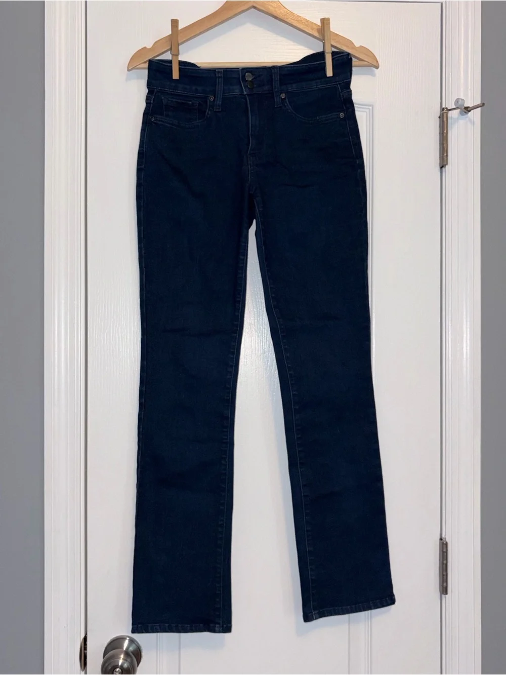 NYDJ Women's Dark Indigo Marilyn Straight Jeans size 0 petite